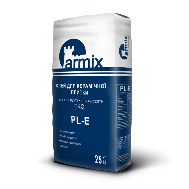 Клей для керамічної плитки Armix РL-E 25кг