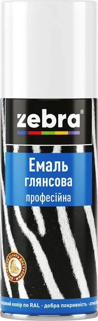 Емаль глянсова професійна 400мл ZEBRA 210 RAL5002