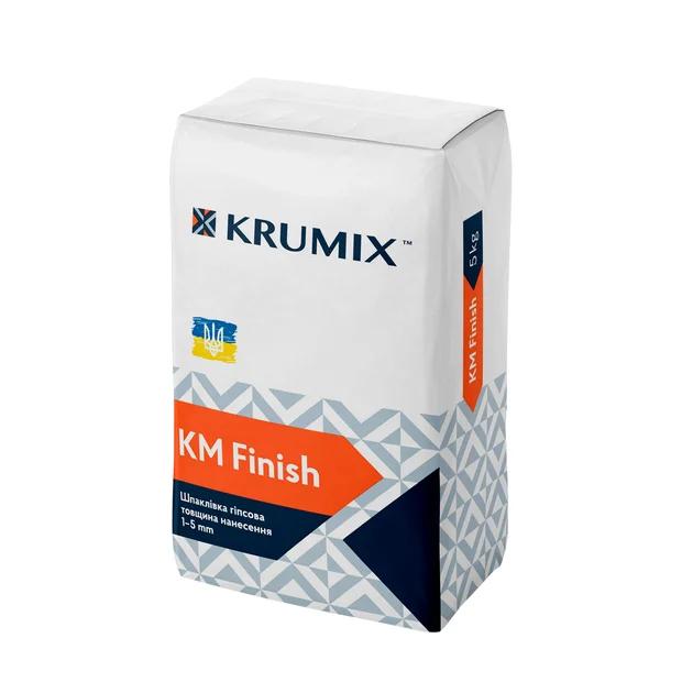 Шпаклівка фінішна гіпсова KRUMIX KM Finish 5кг