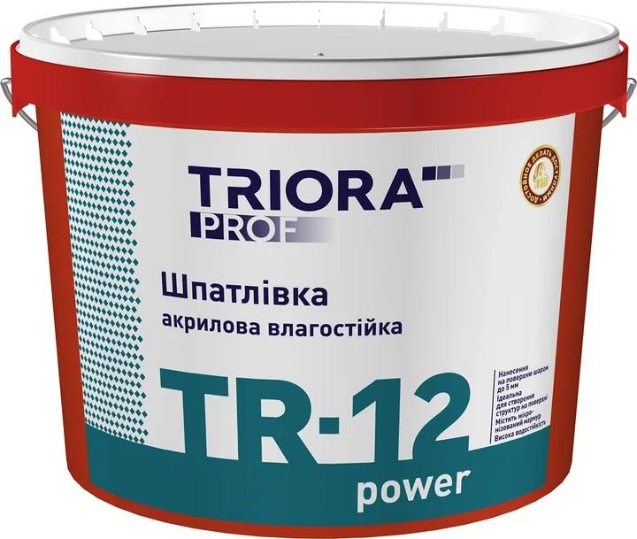 Шпаклівка акрилова вологостійка TRIORA TR-12 power 1,5кг
