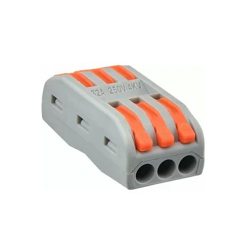 Клема швидкого монтажу прохідна ACKO PCT-2-3 3x3x4 мм² (A0130010110)