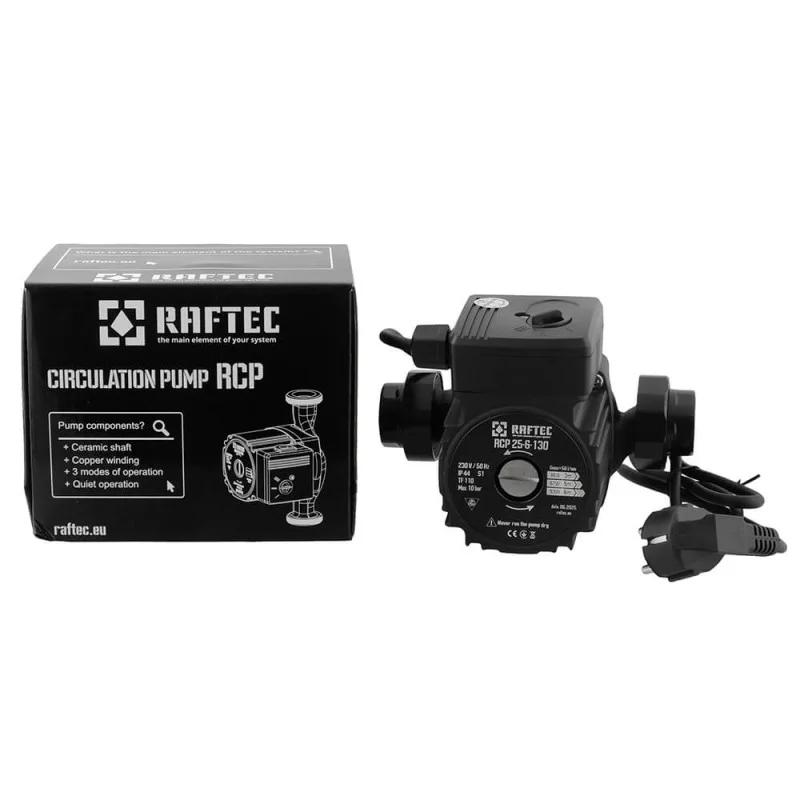 Циркуляційний насос Raftec RCP 25-6/130 (з кабелем та гайками)