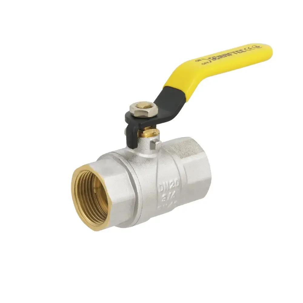 Кран кульовий RAFTEC YELLOW GRH2, ВВ, DN20, 3/4", ручка