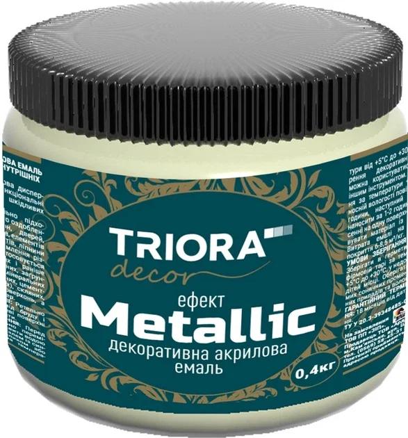 Декоративна акрилова емаль TRIORA 0.4кг 925 перлина (4823048024380)