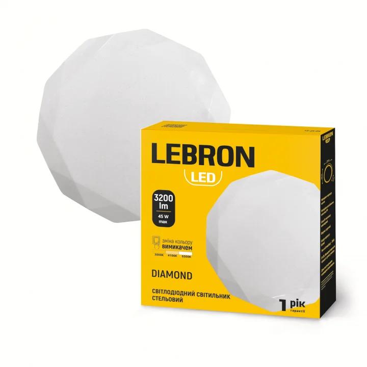 Світильник LED LEBRON L-CL-DIAMOND max 23W*2 3000K-6500К 230V