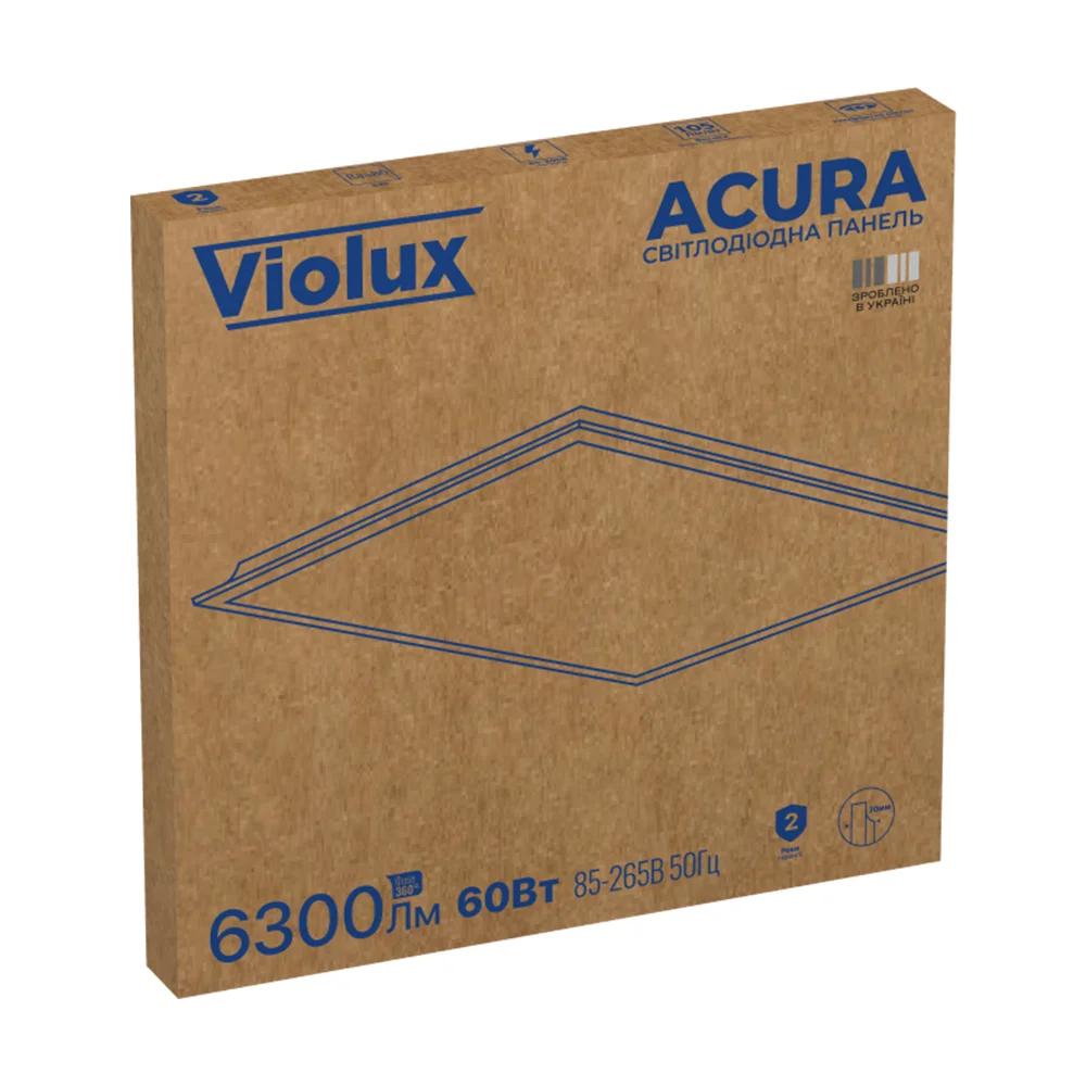 Світильник-панель Violux ACURA, 60Вт, 600×600мм, 6300лм, 6000K