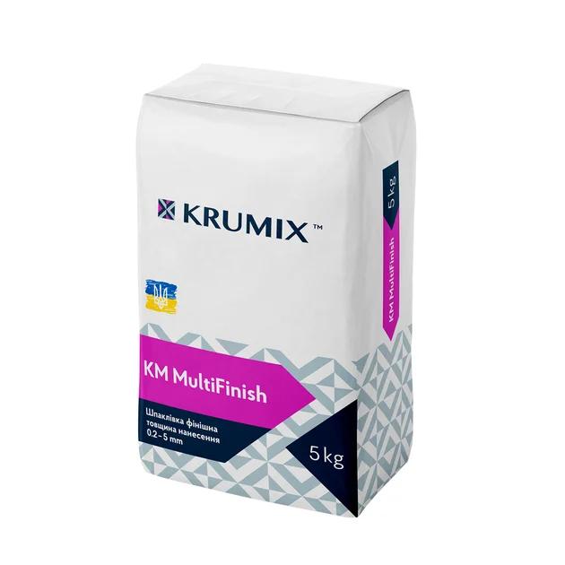 Шпаклівка фінішна гіпсова KRUMIX KM MultiFinish 5кг