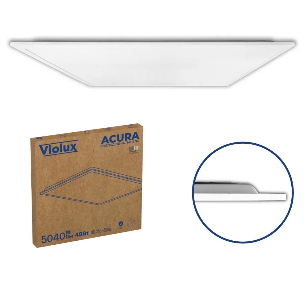 Світильник-панель Violux ACURA, 48Вт, 600×600мм, 5040лм, 6000K