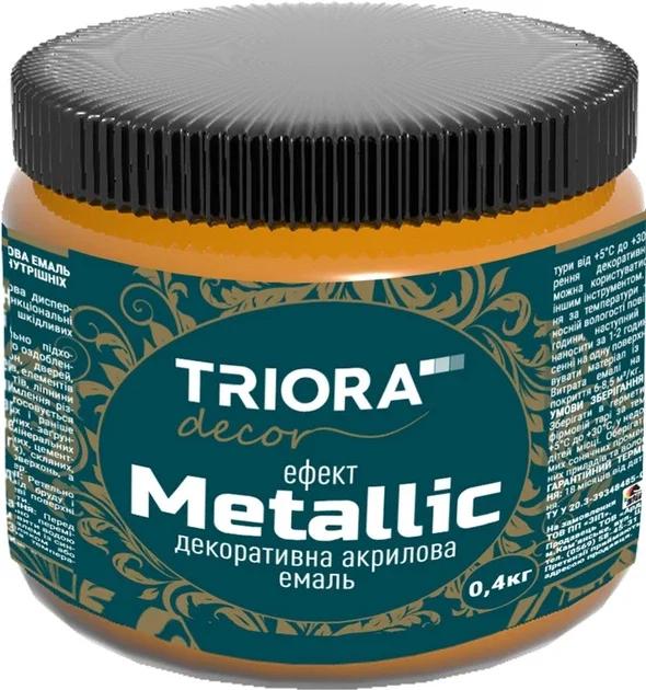 Декоративна акрилова емаль TRIORA 0.4кг 928 червоне золото (4823048024397)