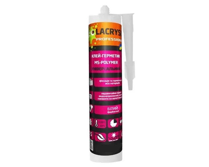 Клей монтажний MS-POLYMER SUPER FIX LACRYSIL, білий, 400г