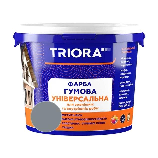 Фарба гумова універсальна TRIORA 334 RAL 7046 сіра 3,5кг
