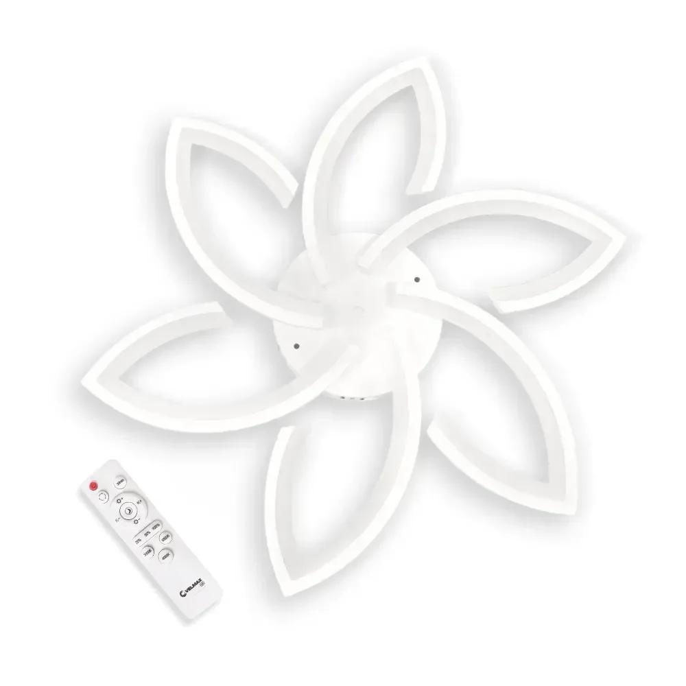 LED світильник VELMAX V-CL-LILY-6Wh max 76W 3000k-6500K пульт блок живлення білий 230V