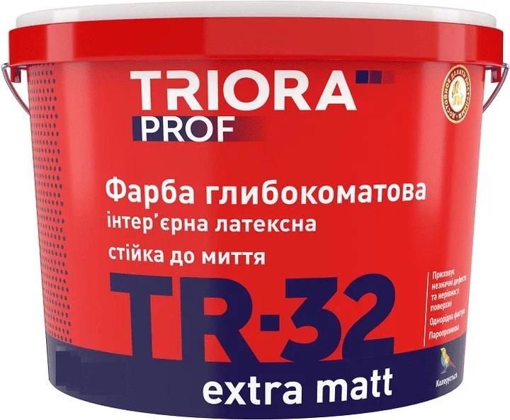 Фарба глибокоматова інтер'єрна TRIORA TR-32 extra matt 1 л Біла (4823048020207)