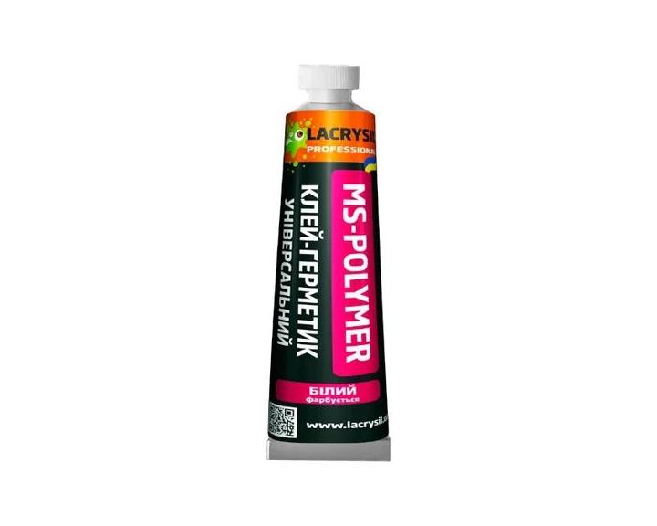 Клей-герметик універсальний MS-POLYMER LACRYSIL, білий, 85г