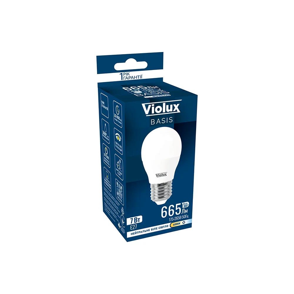 LED-лампа Violux BASIS G45, 7W, E27, 4000K