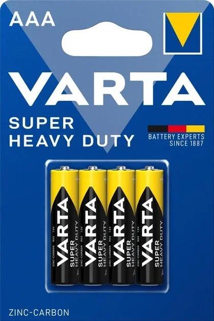 Батарейка VARTA SUPER Heavy Duty 4AAA (R03) U-4