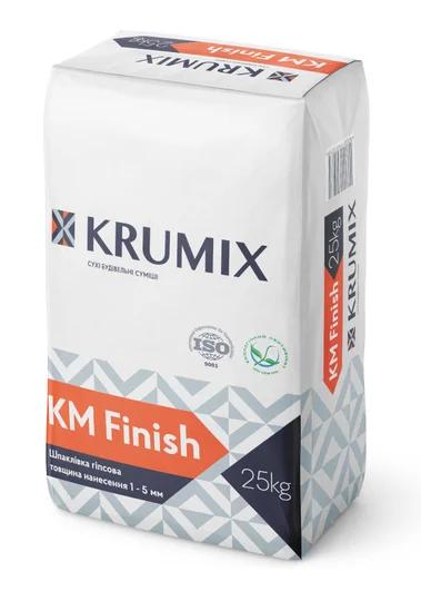 Шпаклівка фінішна гіпсова KRUMIX KM Finish 25кг