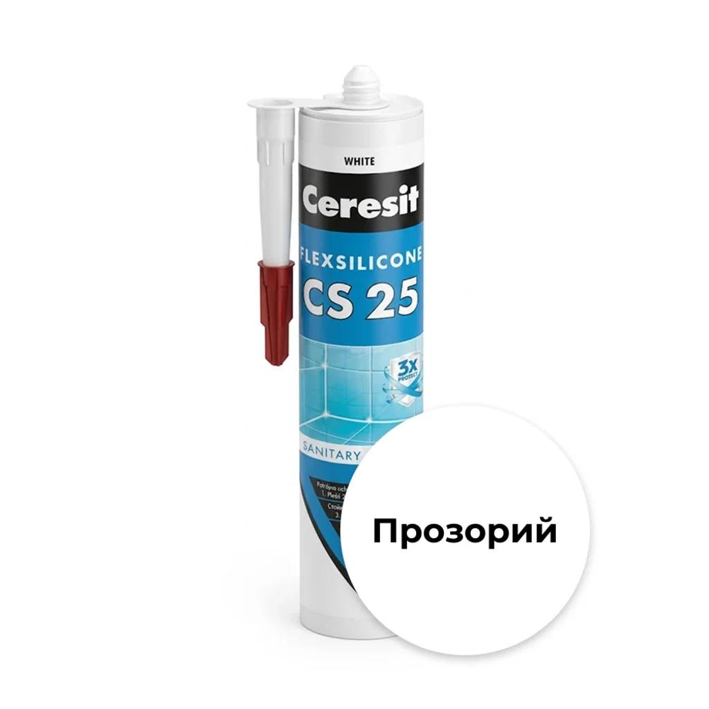 Герметик для швів Ceresit CS 25 MicroProtect 280 мл прозорий F (8691451080400)