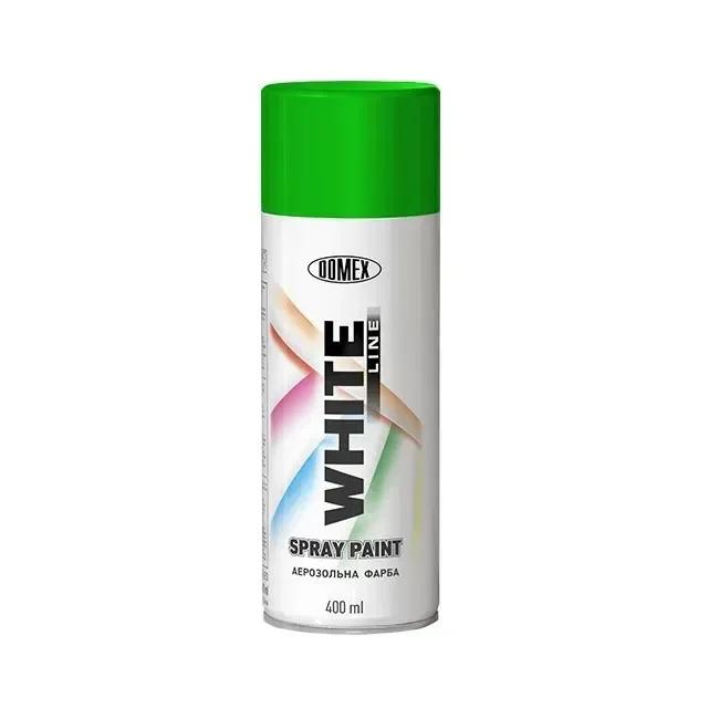 Акрилова аерозольна фарба Domex White Line RAL6029 зелена 400мл