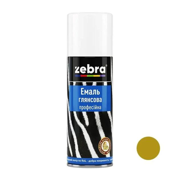 Емаль глянсова професійна 400мл ZEBRA 910 RAL1036 золотий