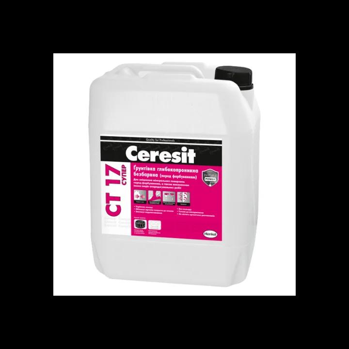 Грунтовка глибокопроникна Ceresit CT 17 Super, 5 л