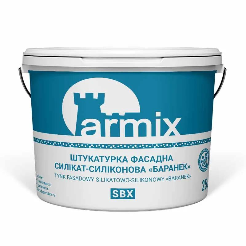 Штукатурка силікат-силіконова «баранек» Armix SBX База А 25кг