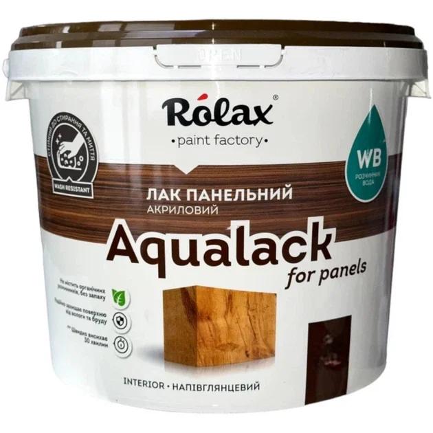 Лак панельний акриловий Rolax Aqualack напівглянцевий 3л