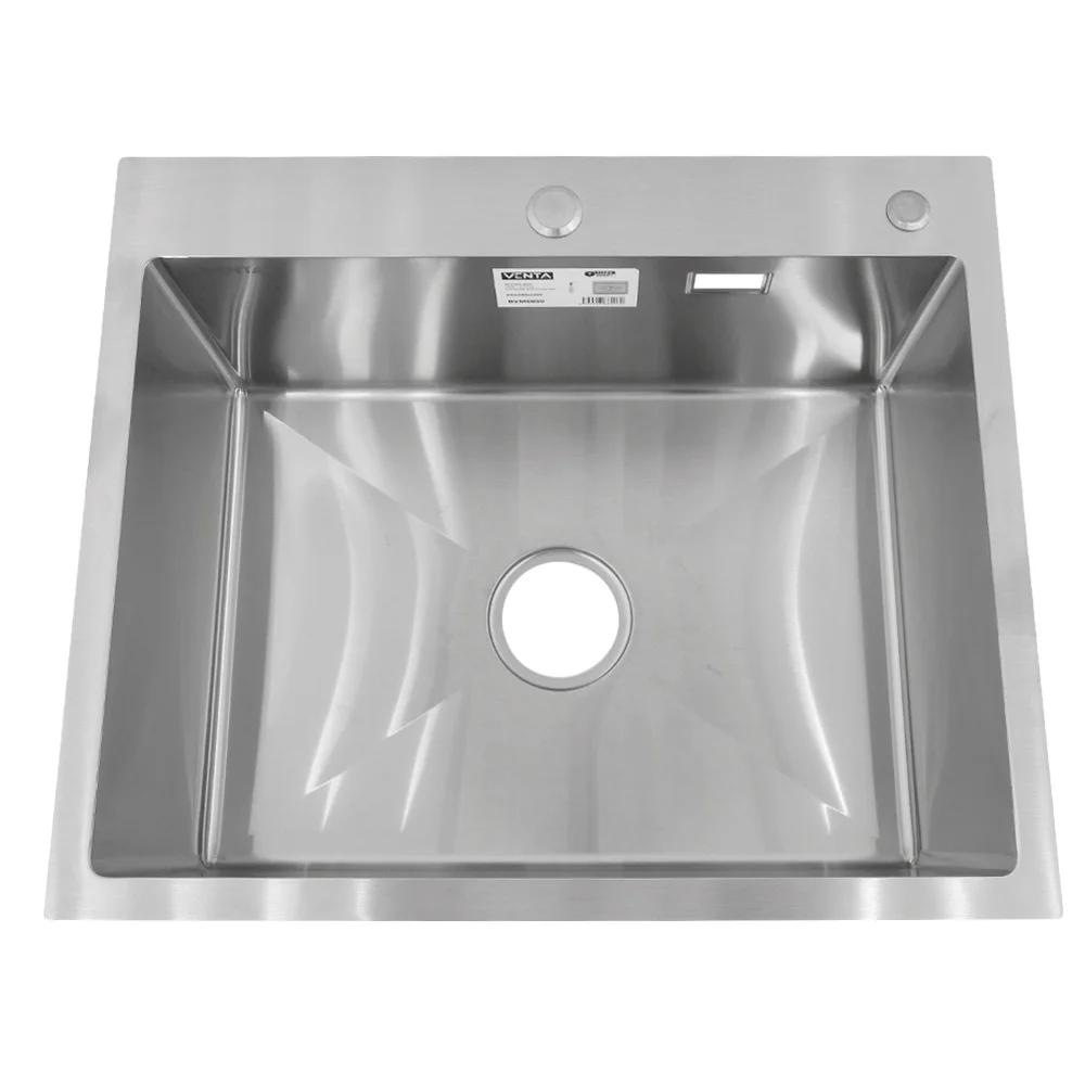 Мийка для кухні інтегрована VENTA Brushed 500x600 BVM6050 Gray