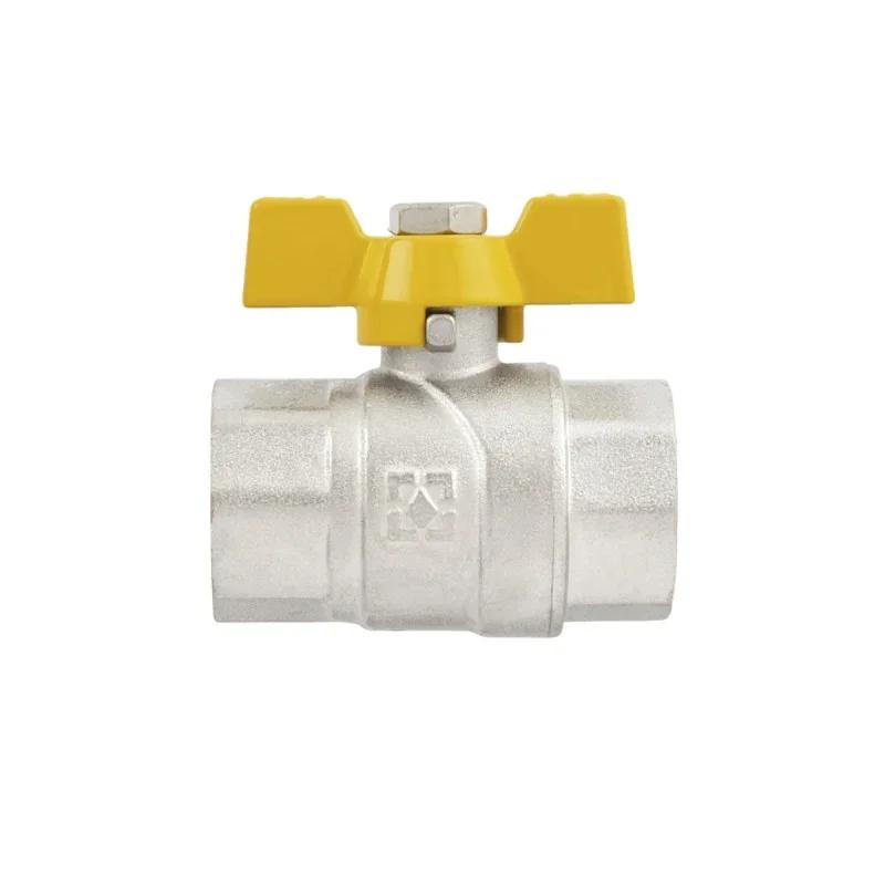 Кран кульовий RAFTEC YELLOW GRB2, ВВ, DN20, 3/4", метелик