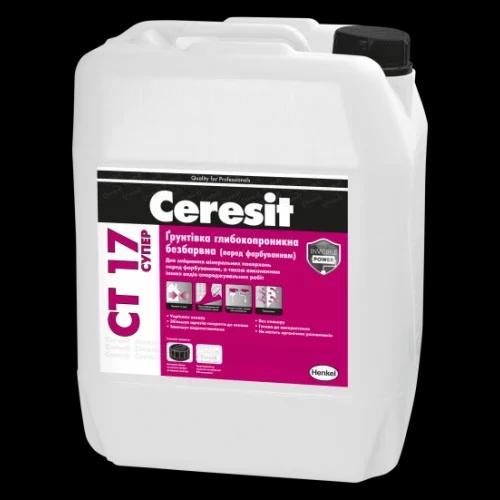 Грунтовка глибокопроникна Ceresit CT 17 Super, 10 л