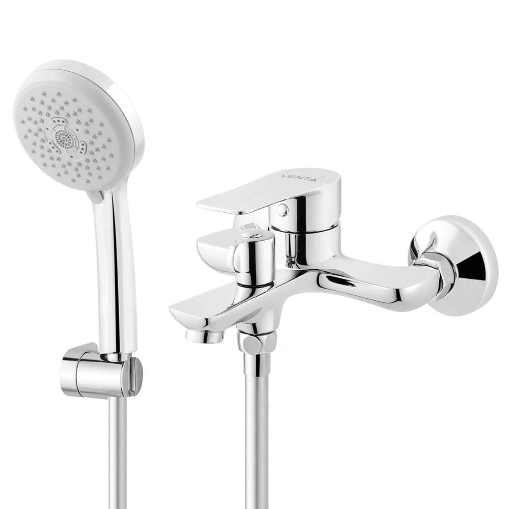 Змішувач для ванни VENTA BA305KC, короткий вилив, хром, латунь, картридж 35 мм