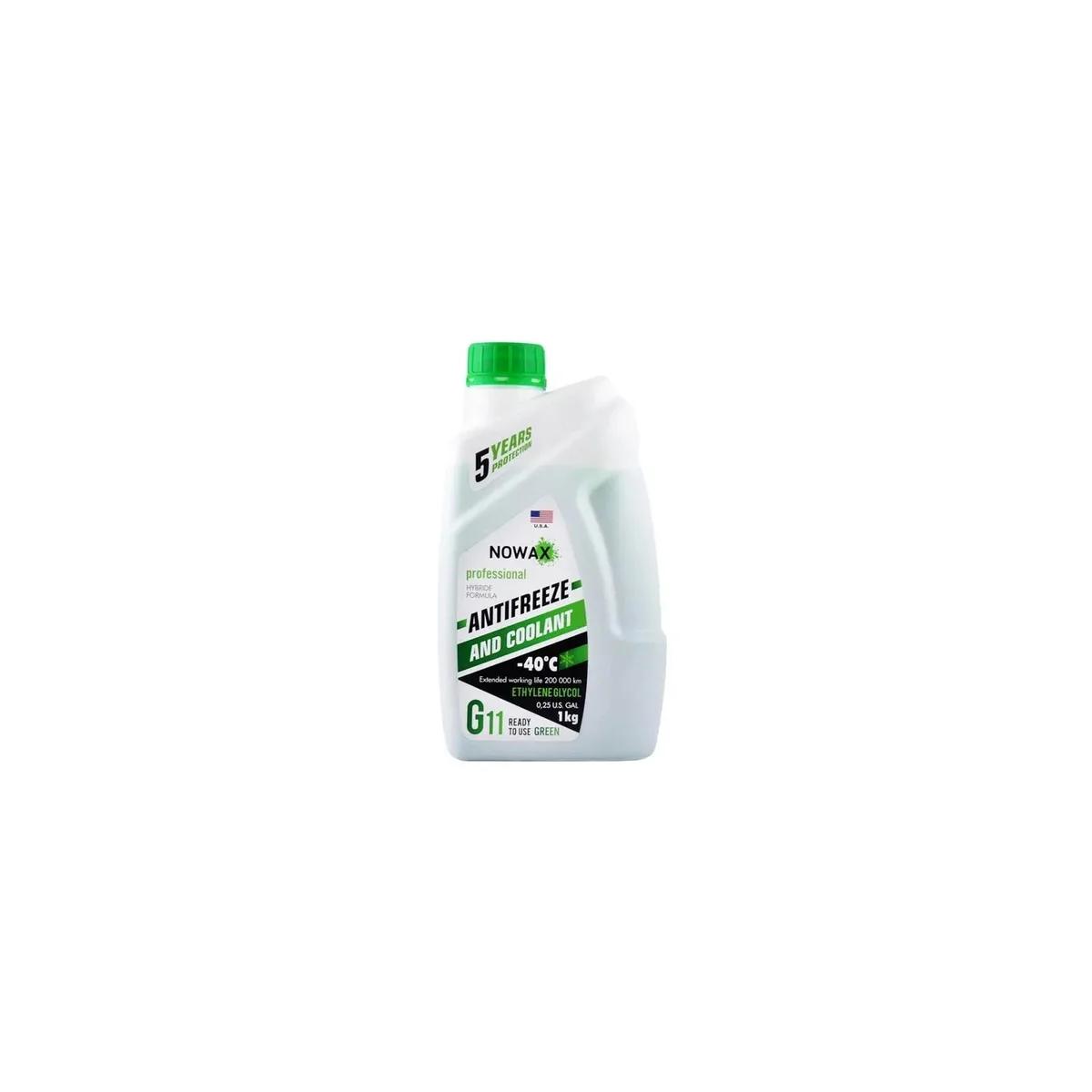 Антифриз NOWAX GREEN G11 1кг (NX01008)