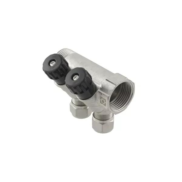 Колектор теплої підлоги Raftec KK02014 KK02012 2-контурний латунний