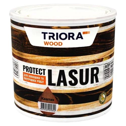 Лазур акрилова для деревини TRIORA, каштан 953, 0,75 л