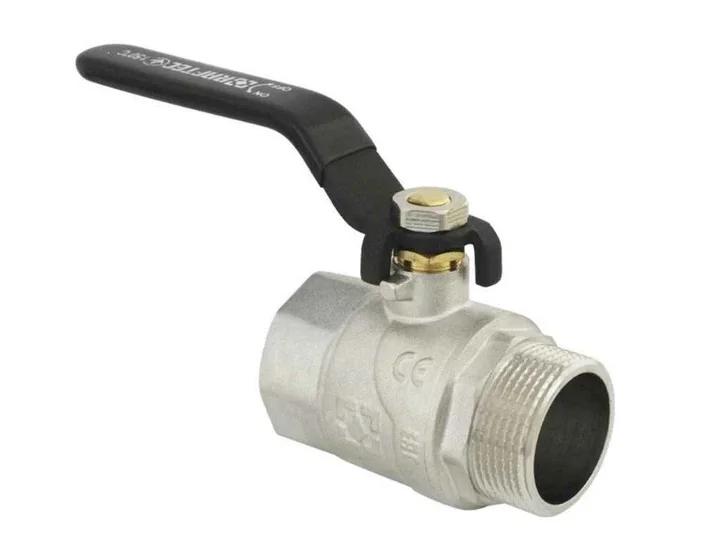 Кран кульовий RAFTEC BLACK DRH4, ВВ, DN32, 1 1/4", PN30, CW617N, ручка