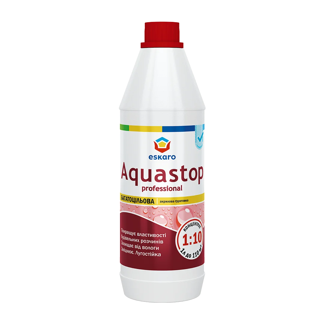 Грунтовка-концентрат Eskaro Aquastop Professional 1:10 1 л (4820166520442)