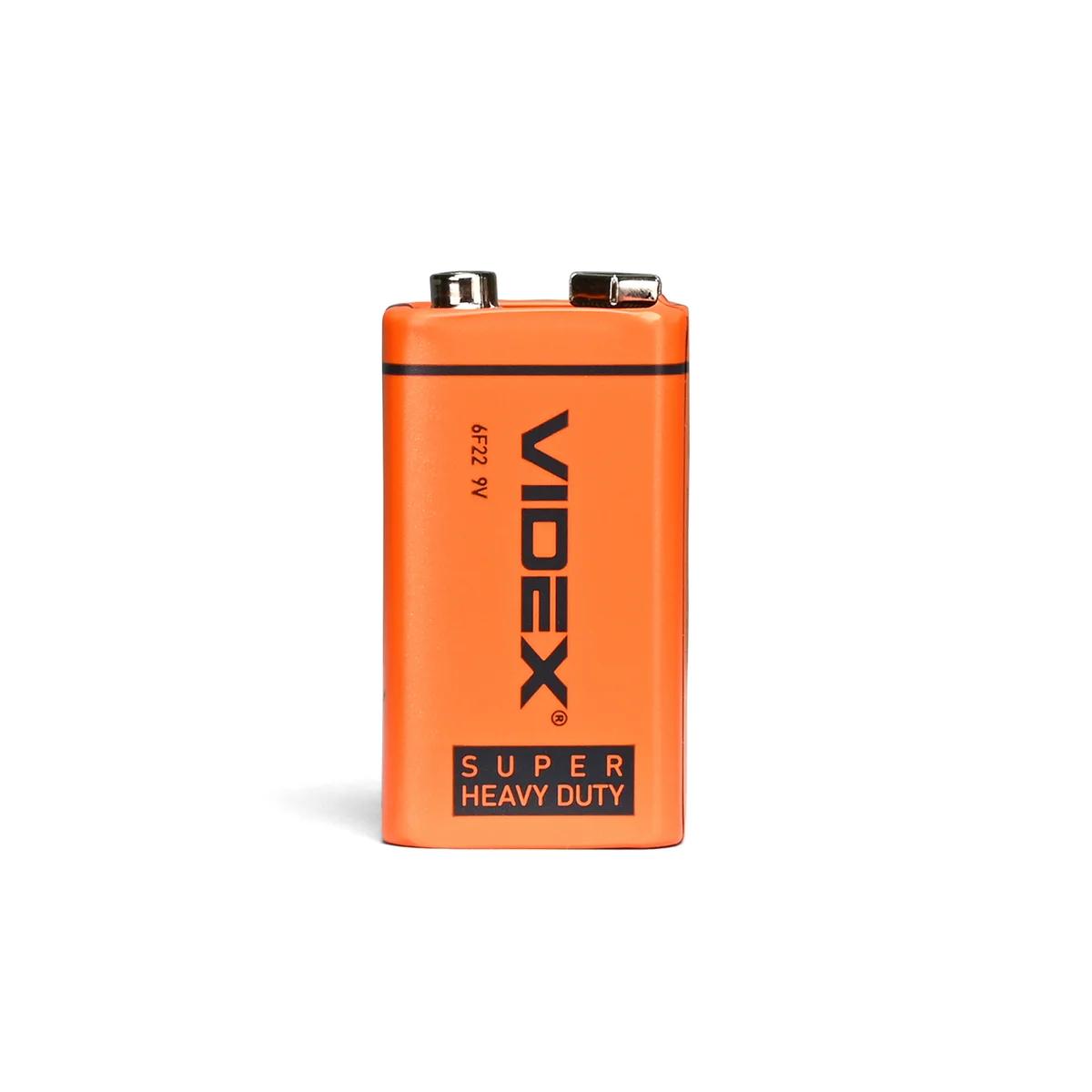 Батарейка Videx 6F22 9V (Крона) 1шт SHIRINK