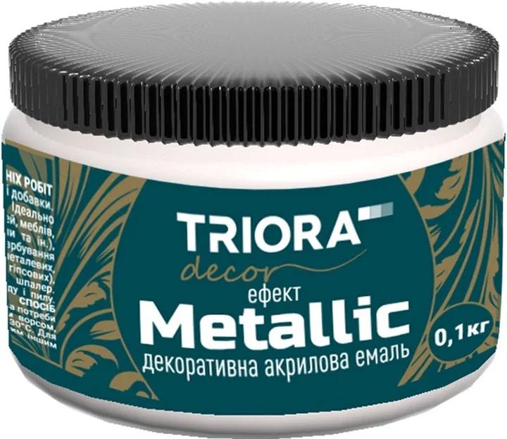 Декоративна акрилова емаль TRIORA 0.1кг 162 срібло (4823048024304)