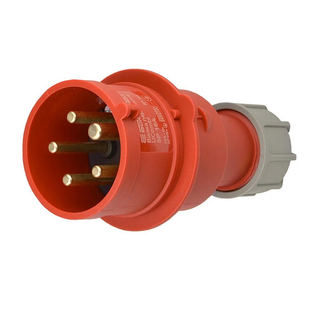 Вилка трифазна переносна АСКО UCombi IP44 16А/5 (A0080010112)