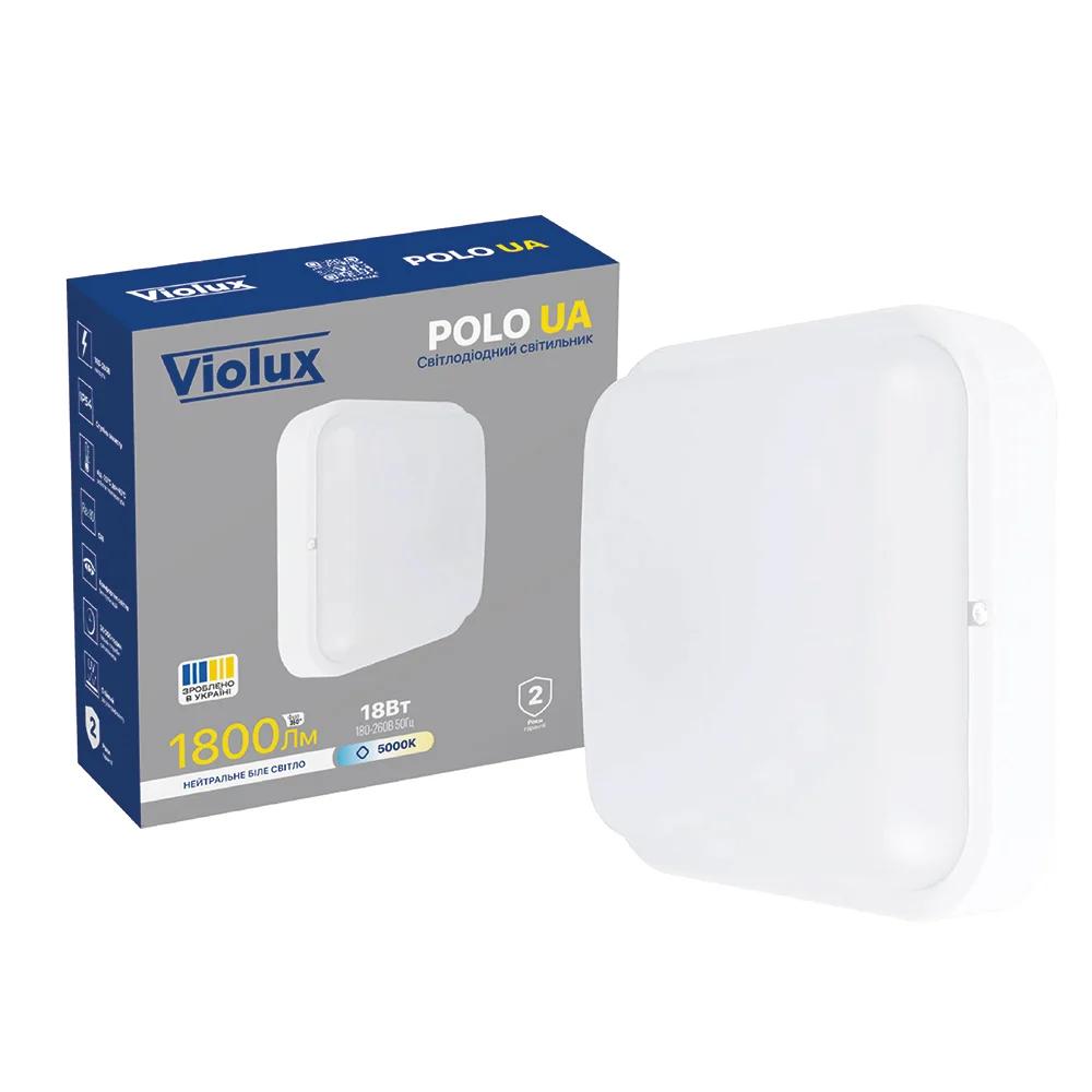 Світильник ДДБ Violux POLO UA, 18W, 5000K, 1800Lm, білий, IP54