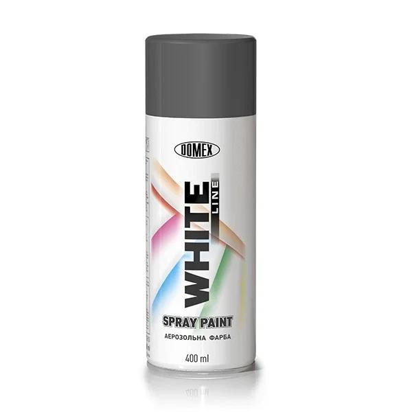 Аерозольна фарба DOMEX WHITE LINE темно-сіра RAL7016 400 мл