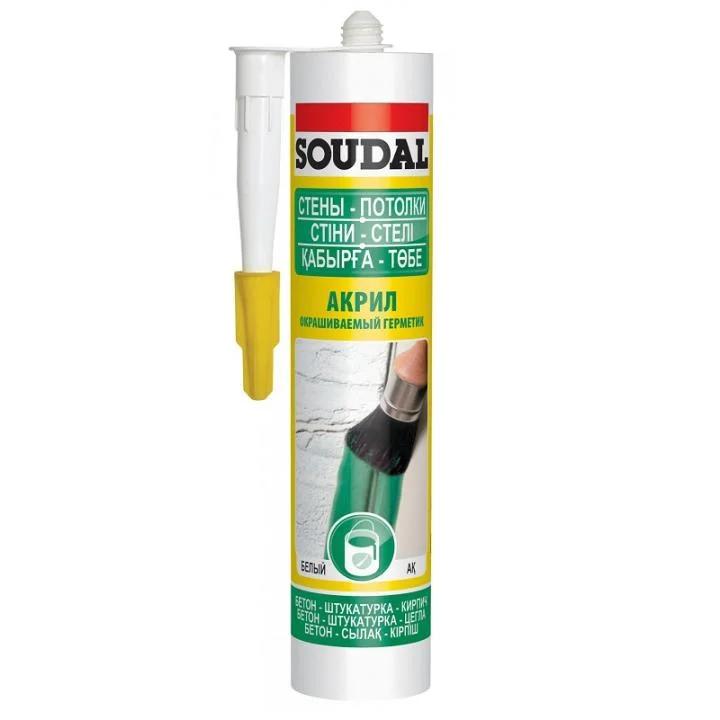 Герметик акриловий Soudal Чорний 280 мл