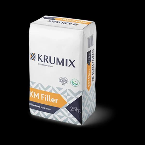 Шпаклівка гіпсова для гіпсокартоних швів KRUMIX KM Filler 25 кг