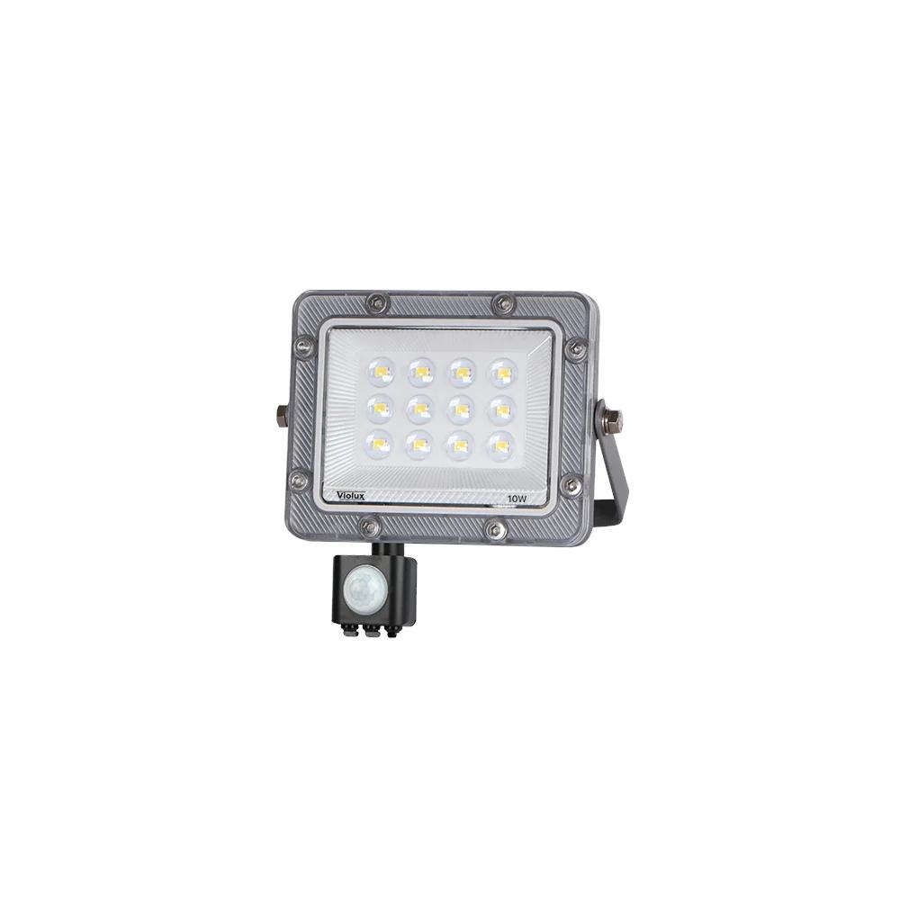 Прожектор Violux CARBON-S, 10W, 5000K, 1000Lm, IP65, з датчиком