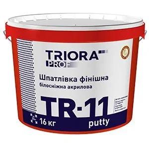 Шпаклівка білосніжна фінішна TRIORA TR-11 putty 16кг 