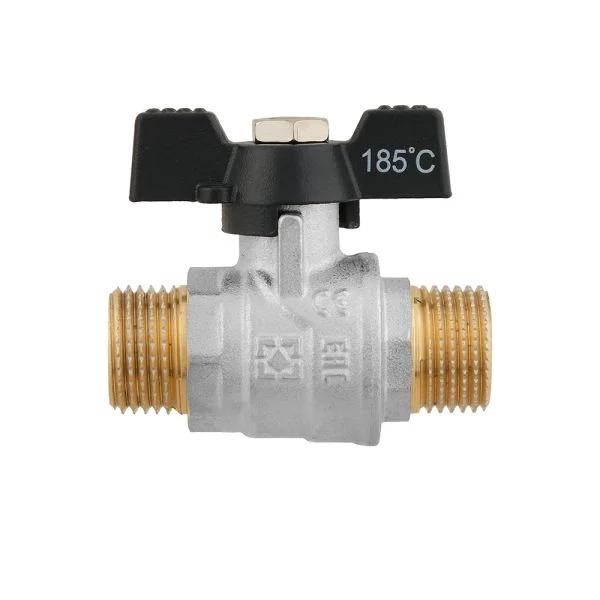 Кран кульовий RAFTEC BLACK DRB11, ВЗ, DN15, 1/2", PN50, CW617N, метелик