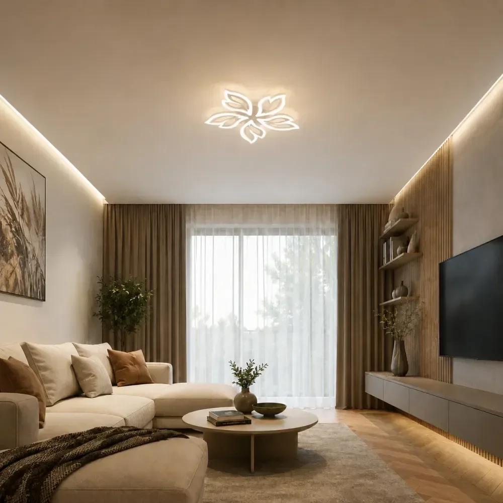 LED світильник VELMAX V-CL-MAGNOLIA-5Wh max 69W 3000-6500k пульт блок живленняя білий 230V
