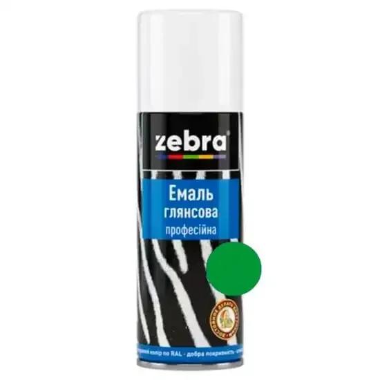Емаль глянсова професійна 400мл ZEBRA 186 RAL6029 зелений