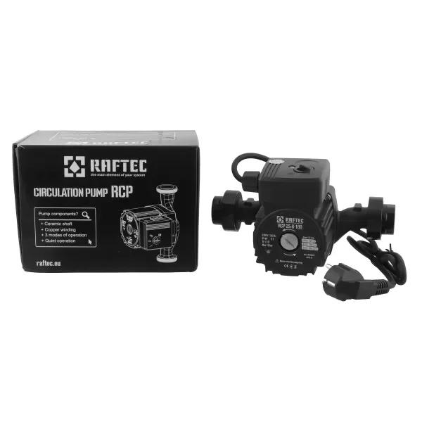 Циркуляційний насос Raftec RCP 25-6/180 (з кабелем та гайками)
