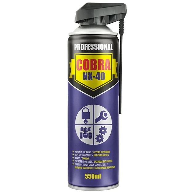 Спрей багатофункціональний Nowax MULTIFUNCTIONAL LUBRICANT PROFESSIONAL COBRA NX-40 550 мл